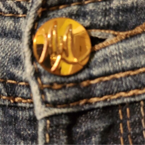 Melissa McCarthy Seven7 Women's Straight Leg Jeans - Blue - Picture 2 of 10